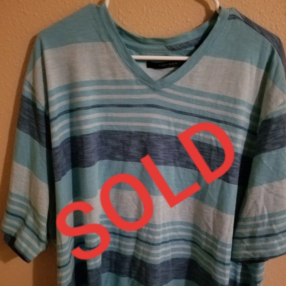 Perry Ellis V-neck Shirt